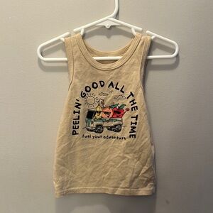 Garanimals Tan Graphic Tank Top with Vintage Vibe